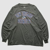 New England Patriots NFL 2010s Long Sleeve T-shirt - Dark Heather Gray Vintage for sale