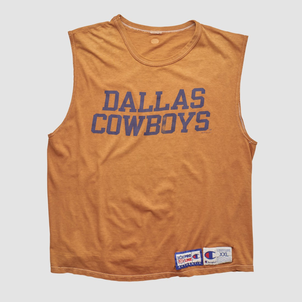 Dallas Cowboys Champion 1994 Tank - Orange Vintage on sale