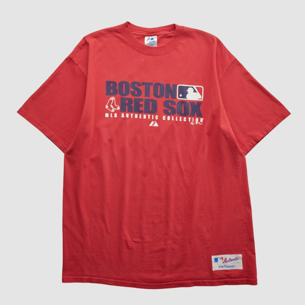 Boston Red Sox Majestic 2007 T-shirt Red Vintage