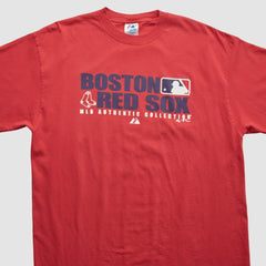 Boston Red Sox Majestic 2007 T-shirt Red Vintage