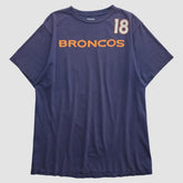 Denver Broncos Reebok 2010s T-shirt - Navy Vintage on sale