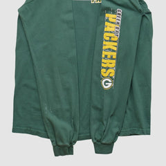 Green Bay Packers NFL 2000s Long Sleeve T-shirt - Green Vintage for sale