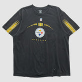 Pittsburgh Steelers Reebok 2000s T-shirt - Black Vintage for sale