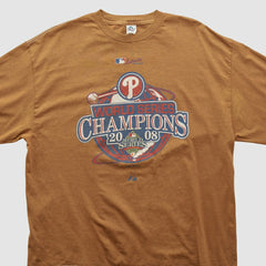 Philadelphia Phillies Alstyle 2008 Long Sleeve T-shirt Tan Vintage