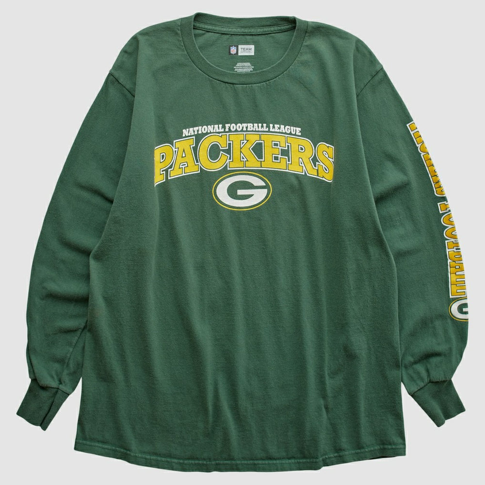Green Bay Packers NFL 2010 Long Sleeve T-shirt - Green Vintage cheap