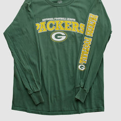 Green Bay Packers NFL 2010 Long Sleeve T-shirt - Green Vintage cheap