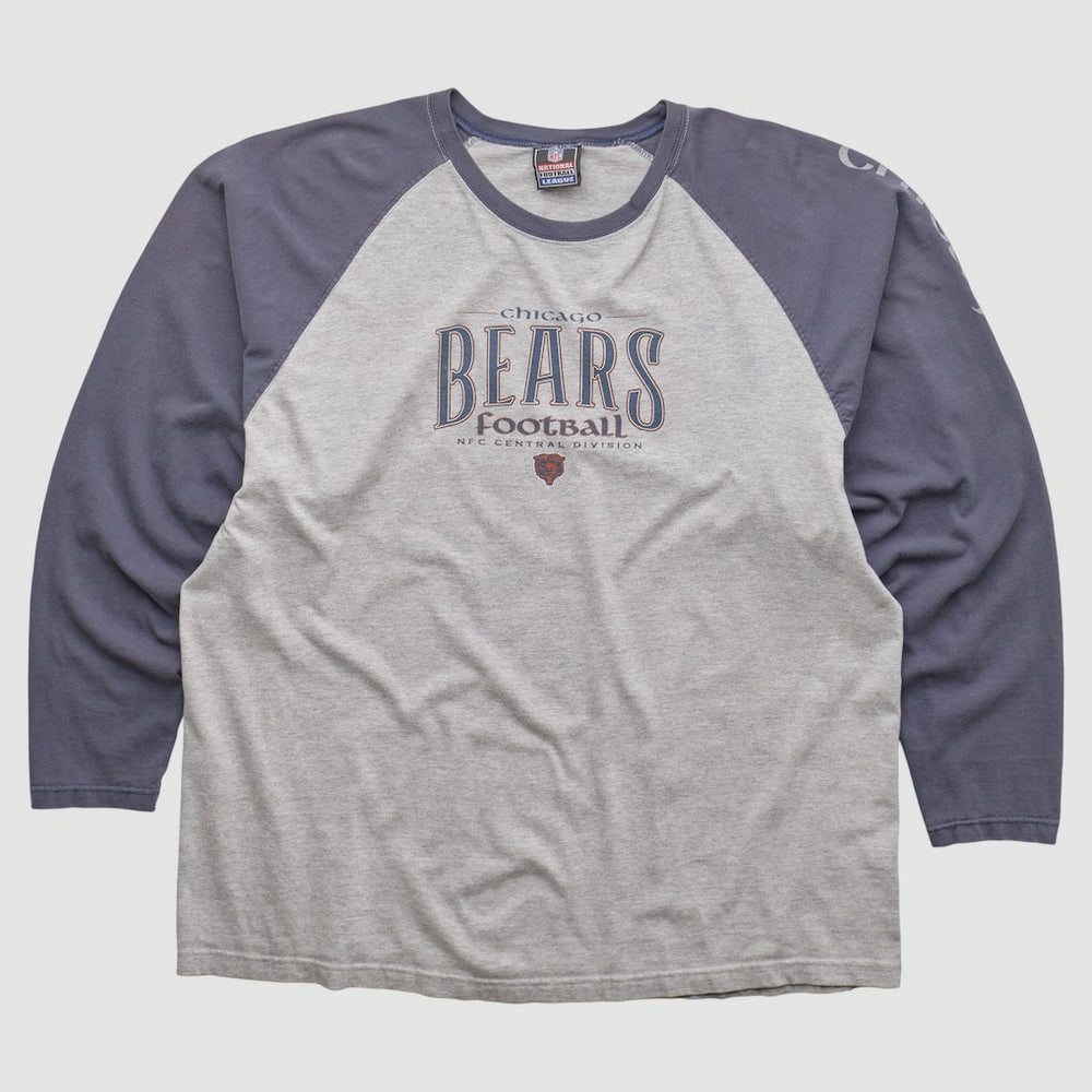 Chicago Bears NFL 2000s Long Sleeve T-shirt - Heather Gray Vintage cheap
