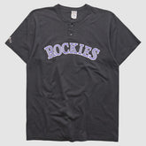 Colorado Rockies Majestic 2000s T-shirt Black Vintage