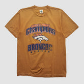 Denver Broncos Tour Champ 90s T-shirt - Tan Vintage outlet