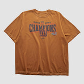New York Giants Reebok 2008 T-shirt - Orange Vintage sale