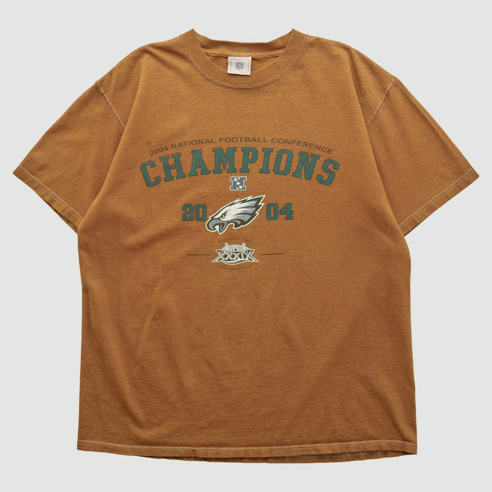 Philadelphia Eagles NFL 2004 T-shirt - Brown Vintage on sale