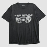 Superbowl XLIII NFL 2009 T-shirt - Black Vintage outlet