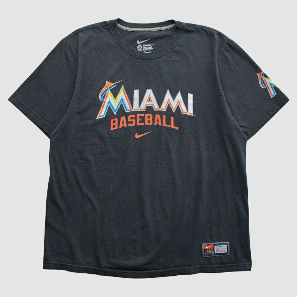 Miami Marlins 2010s T-shirt Charcoal Vintage