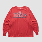 Houston Texans NFL 2000s Long Sleeve T-shirt - Red Vintage sale