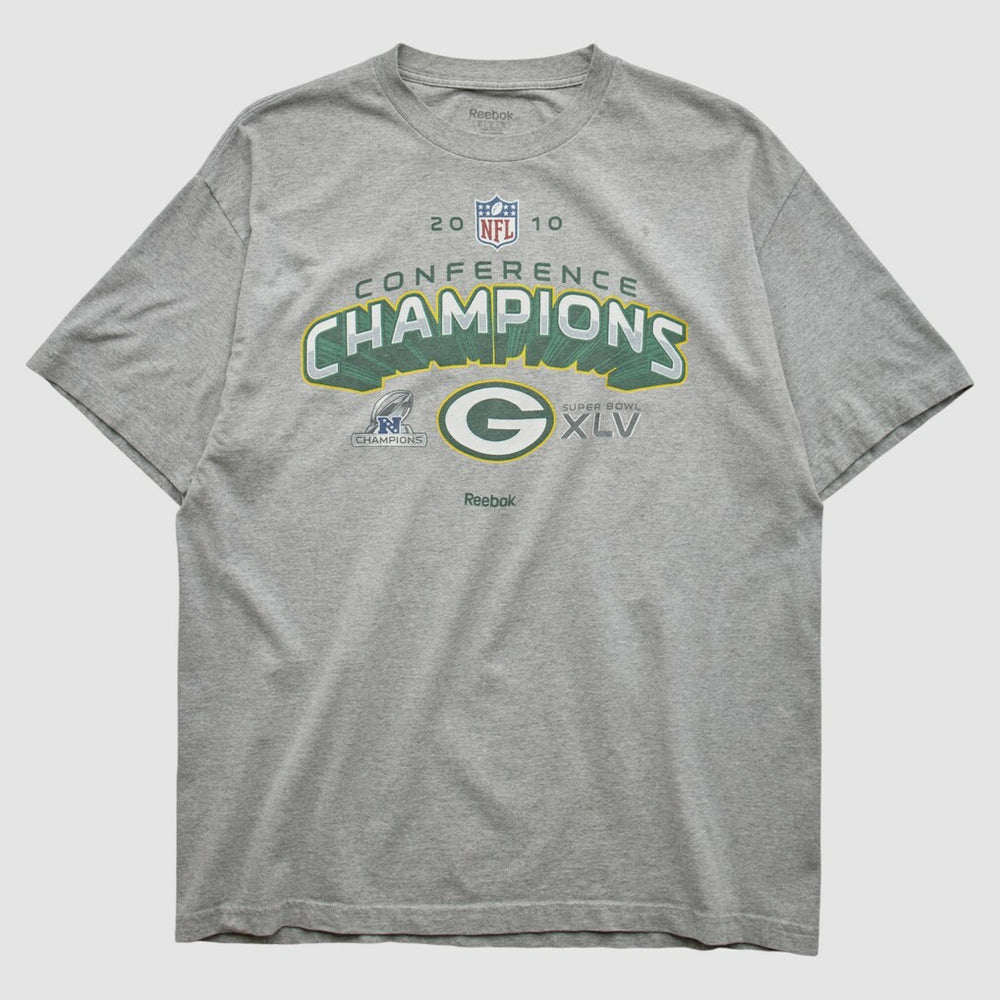 Green Bay Packers Reebok 2010 T-shirt - Heather Gray Vintage online