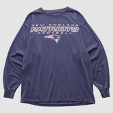 New England Patriots NFL 2000s Long Sleeve T-shirt - Navy Vintage sale