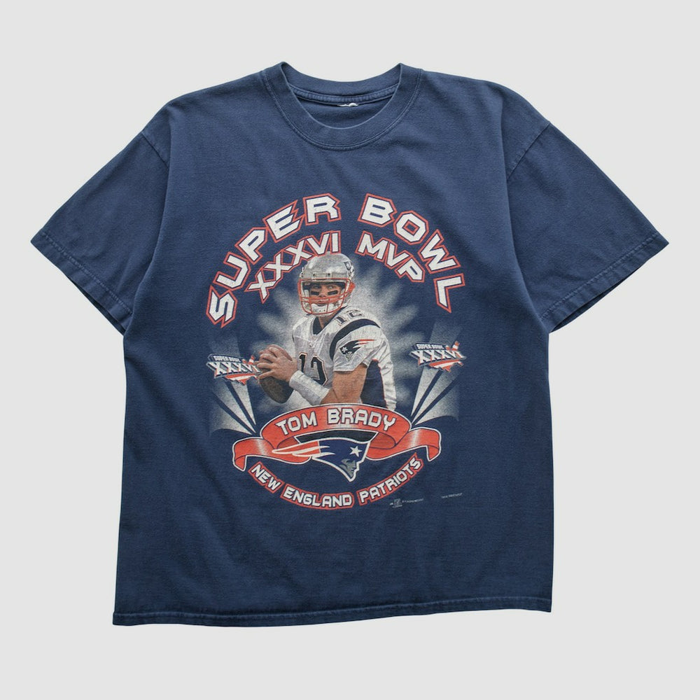 New England Patriots 2002 T-shirt - Navy Vintage for sale