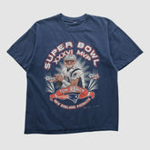 New England Patriots 2002 T-shirt - Navy Vintage for sale