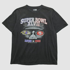 Superbowl XLVII NFL 2013 T-shirt - Black Vintage sale