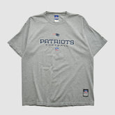 New England Patriots Reebok 2000s T-shirt - Heather Gray Vintage on sale
