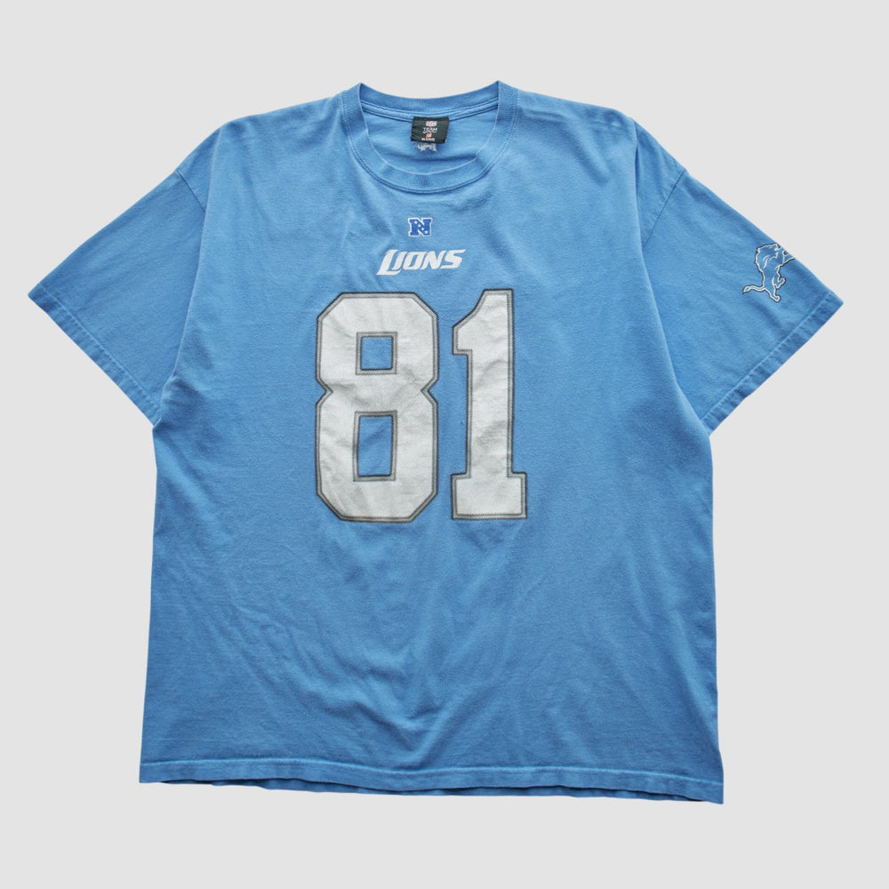 Detroit Lions NFL 2010s T-shirt - Light Blue Vintage on sale