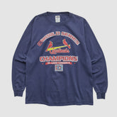 St. Louis Cardinals Delta 2006 Long Sleeve T-shirt Navy Vintage