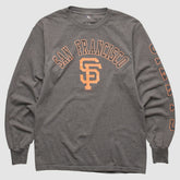 San Francisco Giants MLB 2000s Long Sleeve T-shirt Dark Heather Gray Vintage