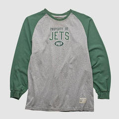 New York Jets NFL 2000s Long Sleeve T-shirt - Heather Gray Vintage outlet