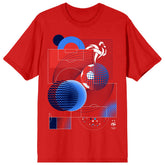 France National Team Abstract Art T-Shirt - Red shop