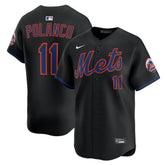 Jorge Polanco New York Mets Alternate Limited Jersey Black