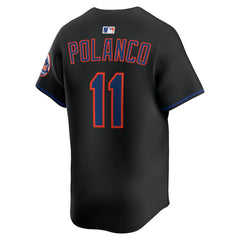 Jorge Polanco New York Mets Alternate Limited Jersey Black