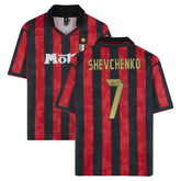 Andriy Shevchenko AC Milan Autographed 1994 Red/Black Home Jersey on sale - Icons