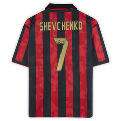 Andriy Shevchenko AC Milan Autographed 1994 Red/Black Home Jersey on sale - Icons