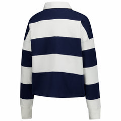 New England Patriots '47 Women's Clubhouse Hall Raven Rugby Long Sleeve T-Shirt - Navy/White sale