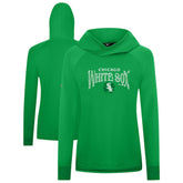 Chicago White Sox Levelwear Women's St. Patrick's Day Slender Raglan Hoodie Green