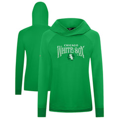 Chicago White Sox Levelwear Women's St. Patrick's Day Slender Raglan Hoodie Green