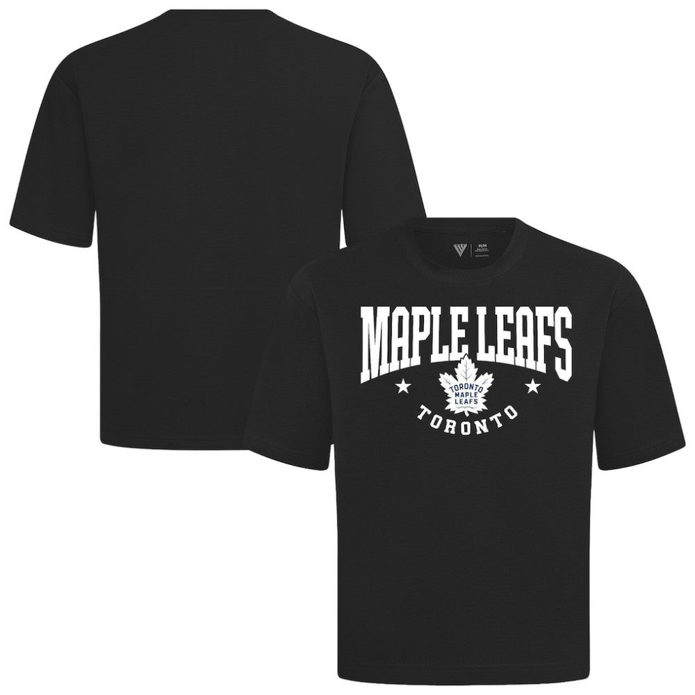 Toronto Maple Leafs Levelwear Luxe Signature Knit T-Shirt - Black T-shirts