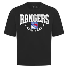 New York Rangers Levelwear Luxe Signature Knit T-Shirt - Black T-shirts