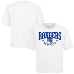 New York Rangers Levelwear Luxe Signature Knit T-Shirt - White T-shirts