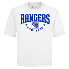 New York Rangers Levelwear Luxe Signature Knit T-Shirt - White T-shirts
