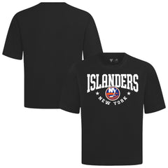 New York Islanders Levelwear Luxe Signature Knit T-Shirt - Black T-shirts
