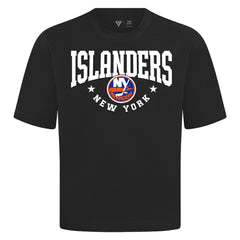 New York Islanders Levelwear Luxe Signature Knit T-Shirt - Black T-shirts