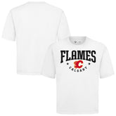 Calgary Flames Levelwear Luxe Signature Knit T-Shirt - White T-shirts
