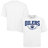 Edmonton Oilers Levelwear Luxe Signature Knit T-Shirt - White T-shirts