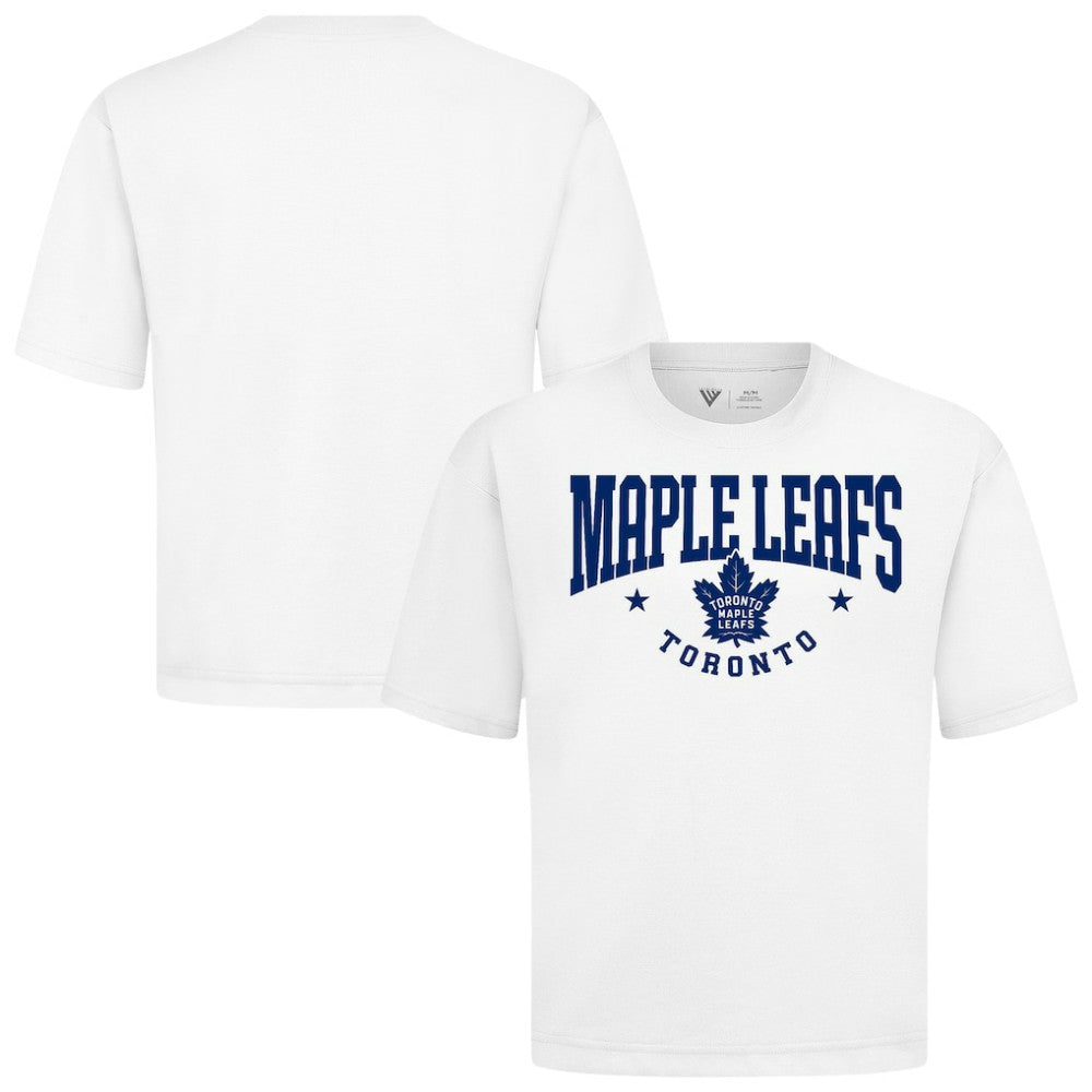 Toronto Maple Leafs Levelwear Luxe Signature Knit T-Shirt - White T-shirts