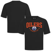 Edmonton Oilers Levelwear Luxe Signature Knit T-Shirt - Black T-shirts