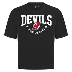 New Jersey Devils Levelwear Luxe Signature Knit T-Shirt - Black T-shirts
