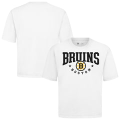 Boston Bruins Levelwear Luxe Signature Knit T-Shirt - White T-shirts