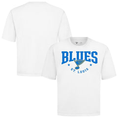 St. Louis Blues Levelwear Luxe Signature Knit T-Shirt - White T-shirts