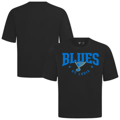 St. Louis Blues Levelwear Luxe Signature Knit T-Shirt - Black T-shirts